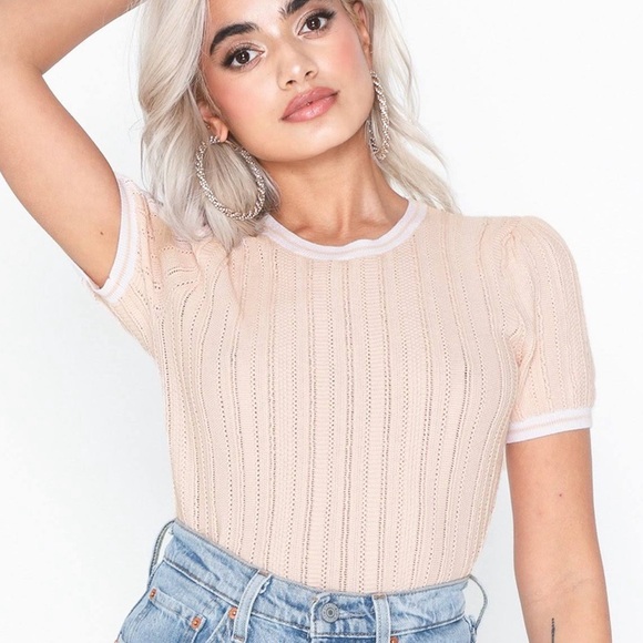 Lauren Ralph Lauren Peach Trevona Short Sleeve Sweater Size Extra Large - Picture 5 of 12